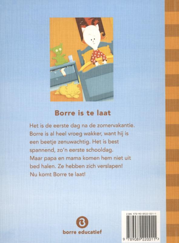 Borre is te laat / Groep 2 augustus / De Gestreepte Boekjes achterkant