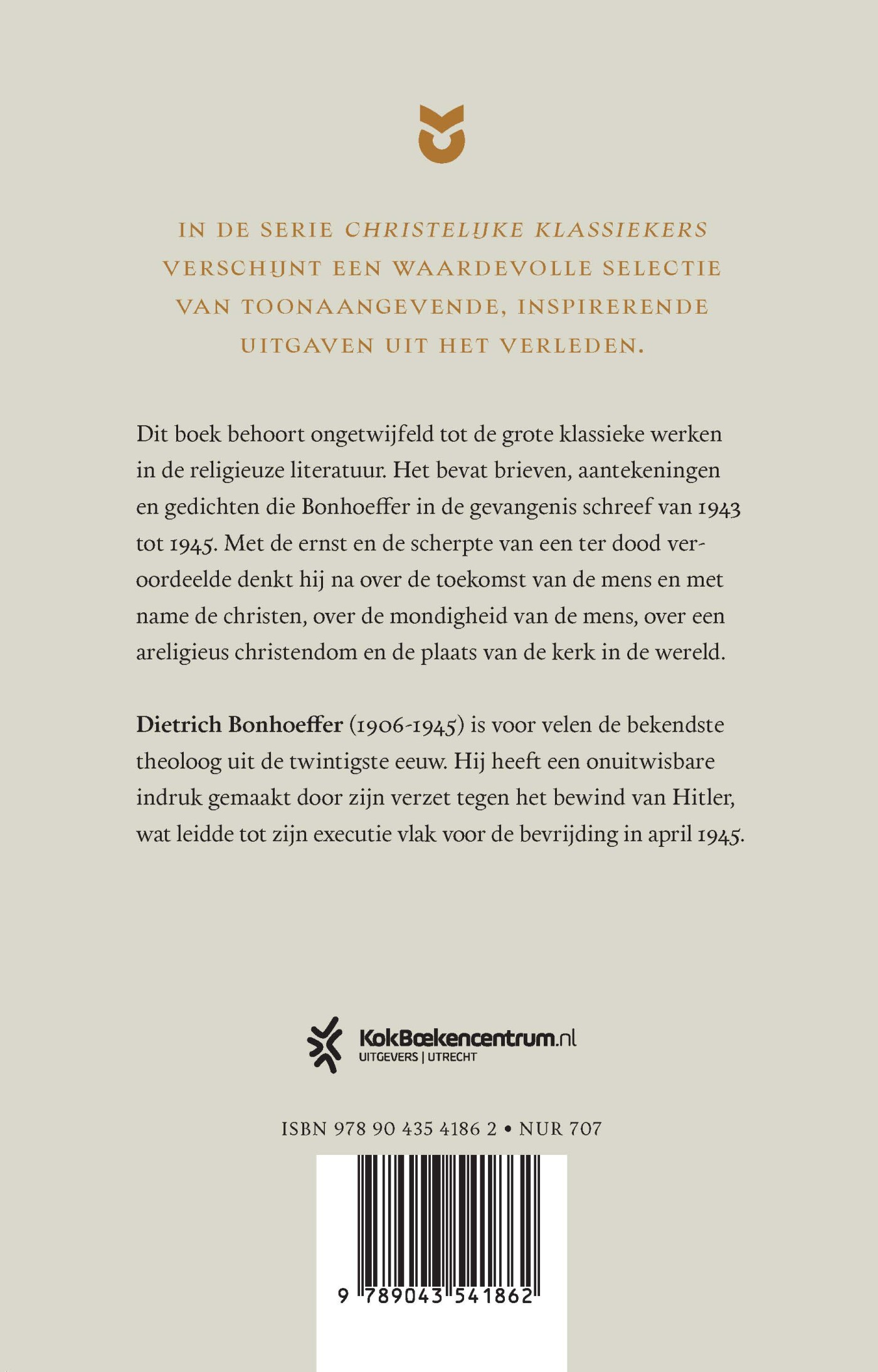 Verzet en overgave / Christelijke klassiekers achterkant