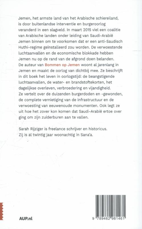 Bommen op Jemen achterkant