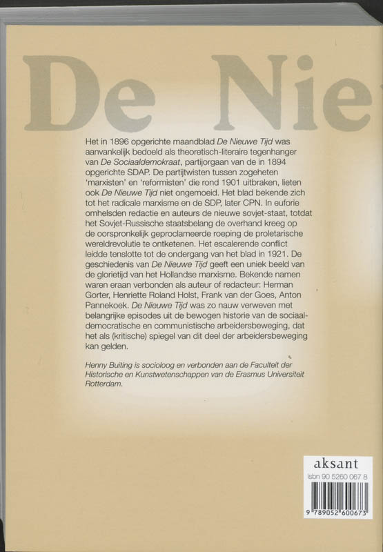 Nieuwe Tijd achterkant