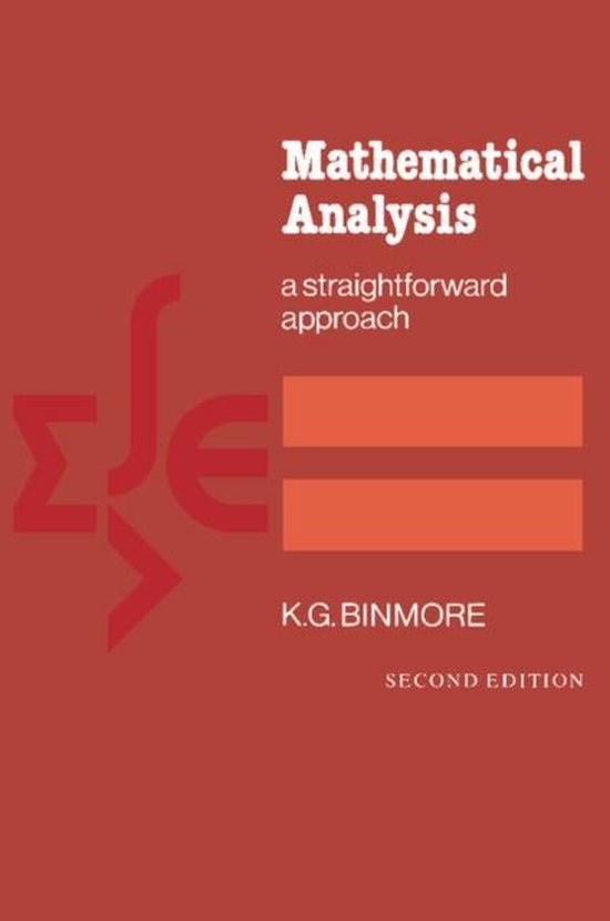 K. G. Binmore Mathematical Analysis