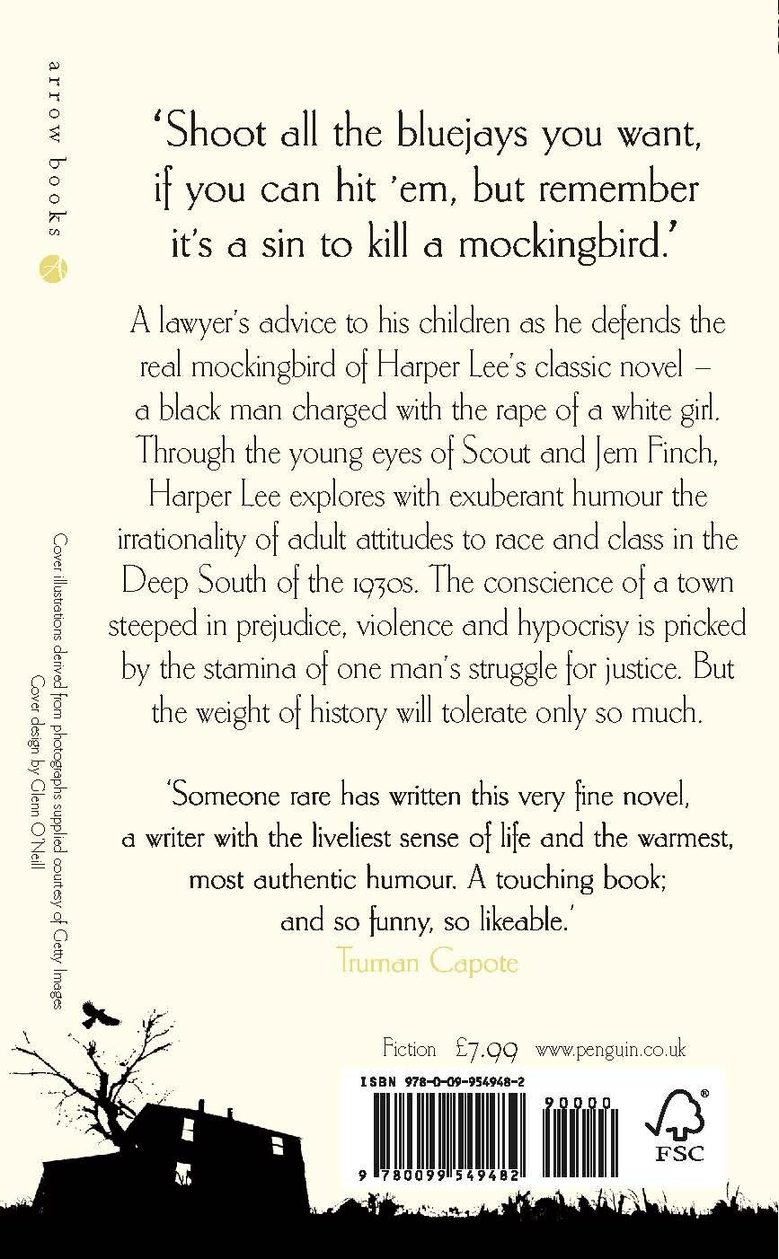 To kill a mockingbird achterkant