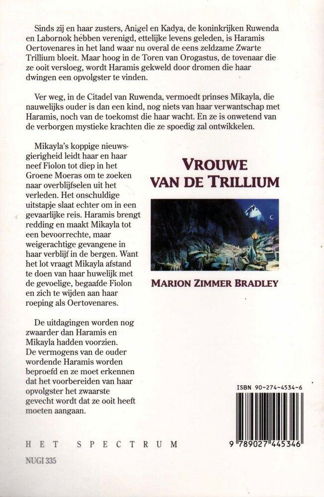 Vrouwe van de Trillium / Trillium / 4 achterkant