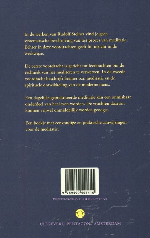 Meditatie / Kleine Steiners achterkant