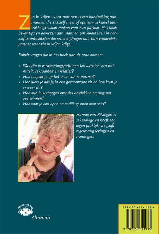 Zin in vrijen voor mannen Zin in vrijen voor mannen achterkant