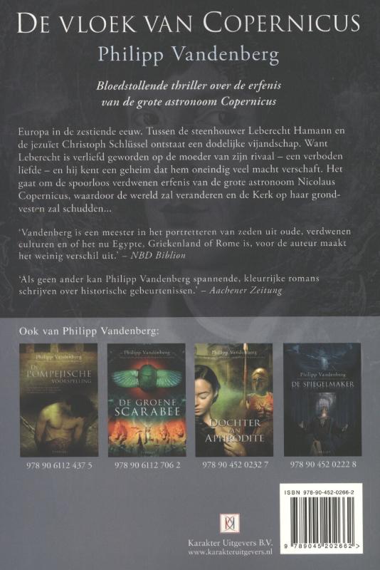 De vloek van Copernicus De vloek van Copernicus achterkant