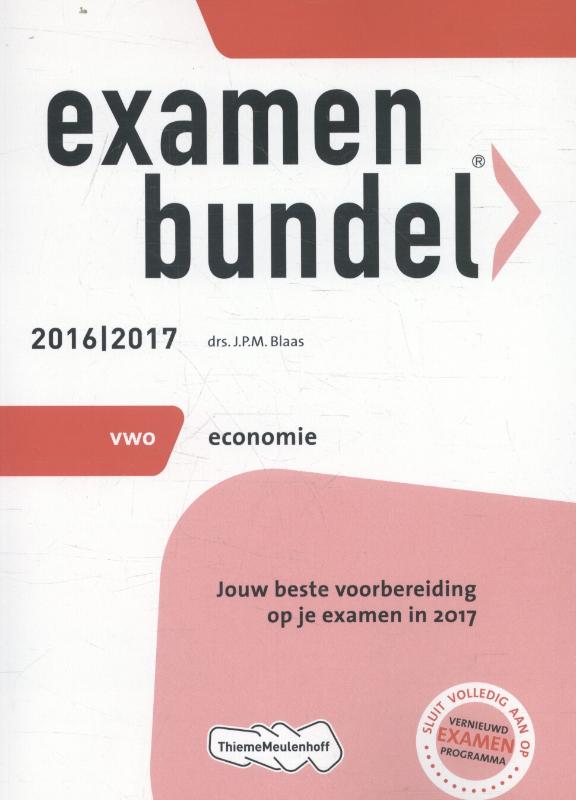 Examenbundel vwo economie 2016/2017