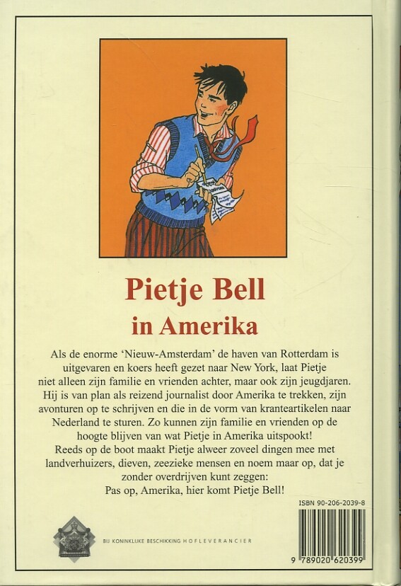 Pietje Bell in Amerika / Pietje Bell serie achterkant