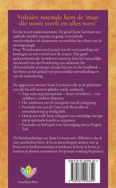 Saint Germain over Alchemie achterkant