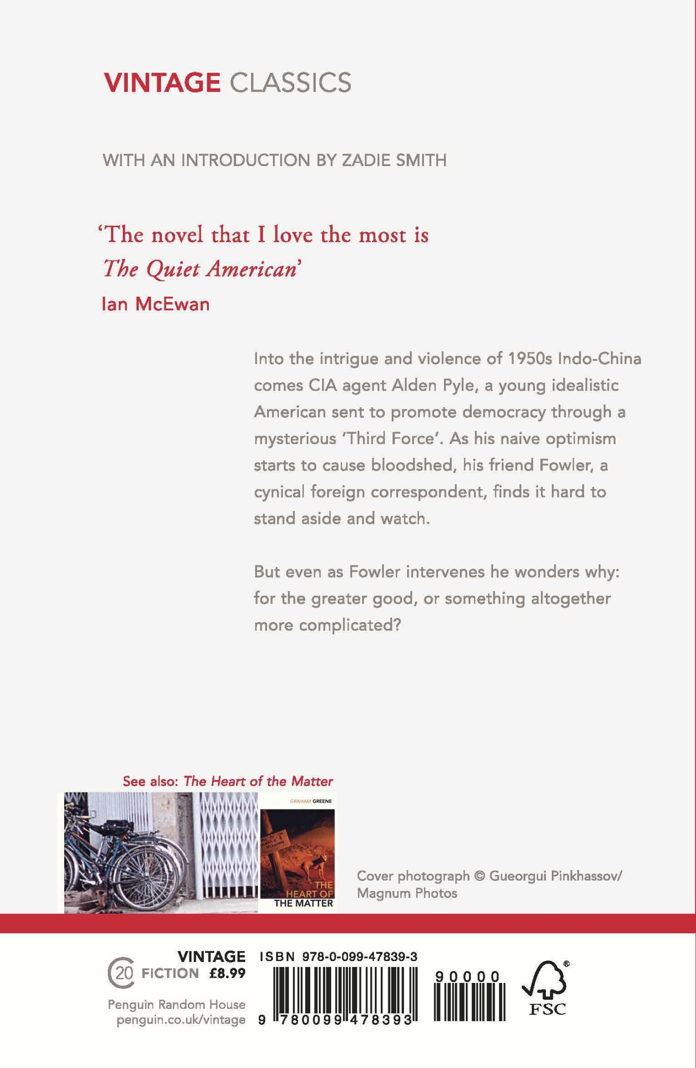 The quiet American / Vintage Classics achterkant