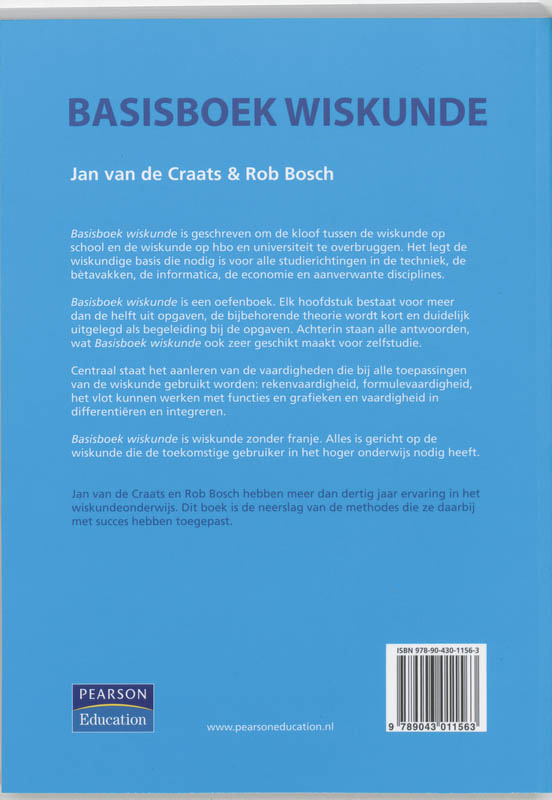 Basisboek Wiskunde / Basisboeken Basisboek Wiskunde / Basisboeken achterkant