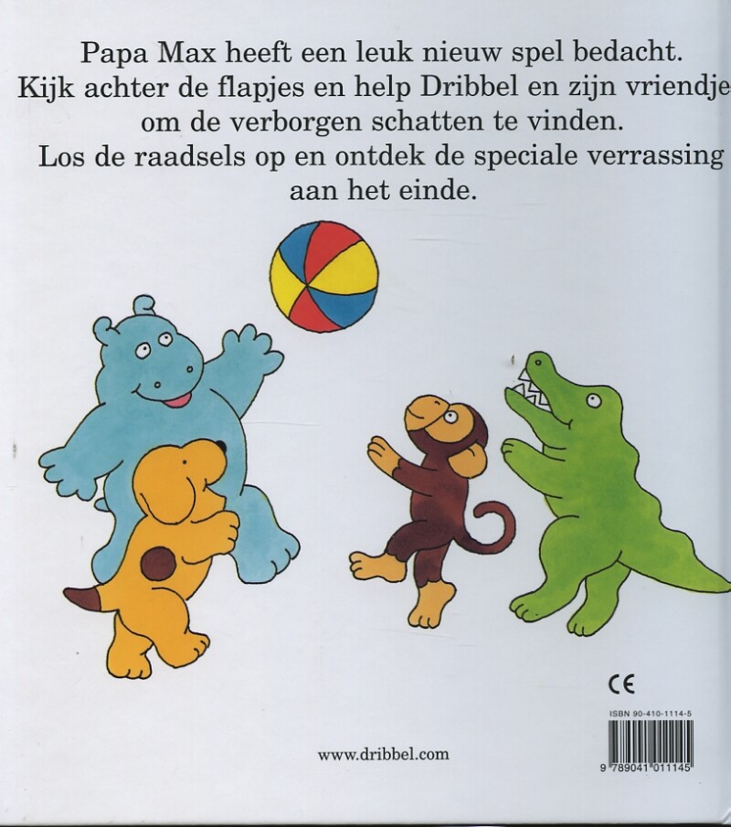 Dribbel op jacht naar de schat achterkant
