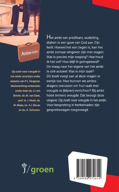Op zoek naar vreugde in het ambt / Artios-reeks achterkant