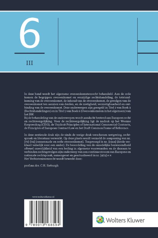 Asser 6-III Algemeen overeenkomstenrecht achterkant