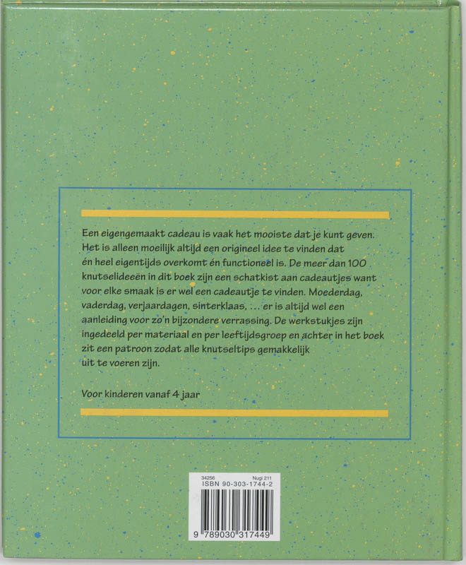 Groot cadeautjesboek voor kleine kinderhanden / AKTIVITEITSBOEKEN achterkant