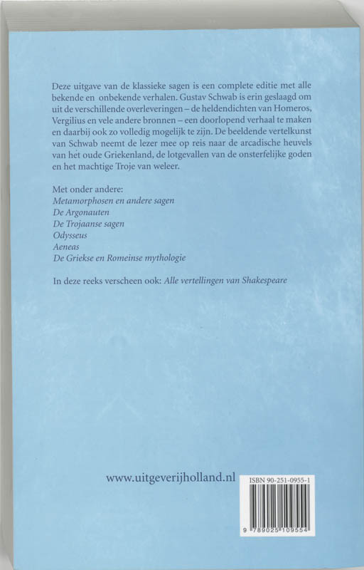 Griekse en Romeinse sagen Griekse en Romeinse sagen achterkant