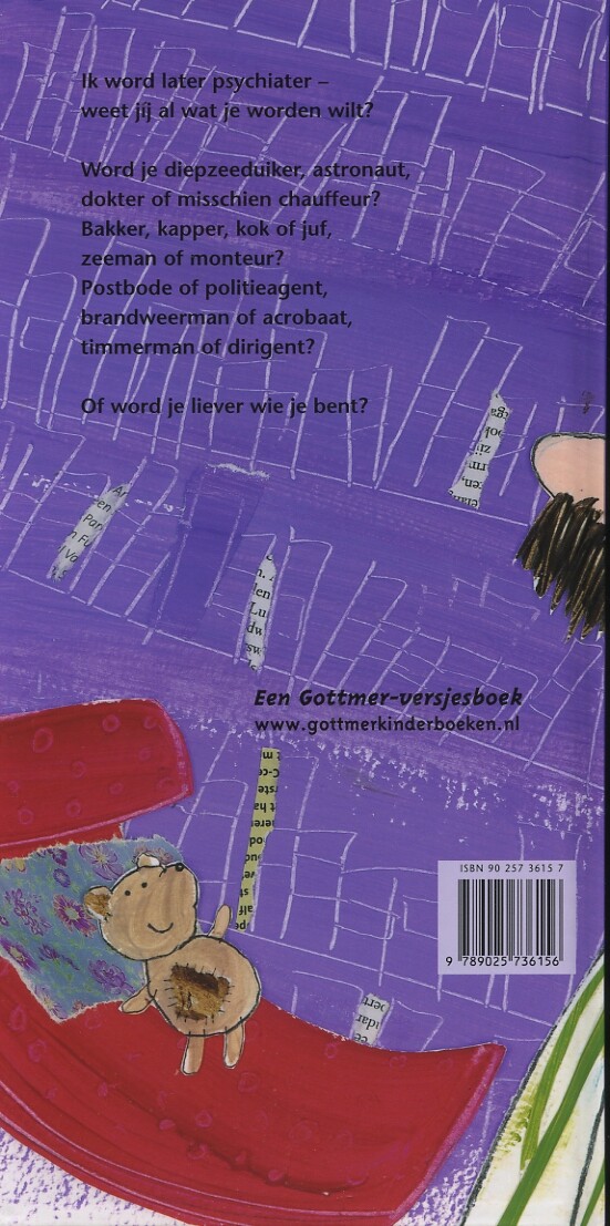 Ik word later ... psychiater / Een Gottmer-versjesboek achterkant