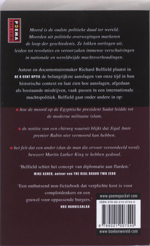 De 8 cent optie achterkant