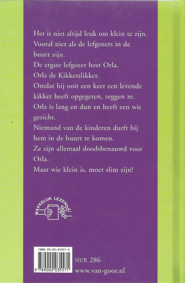 Orla de kikkerslikker achterkant