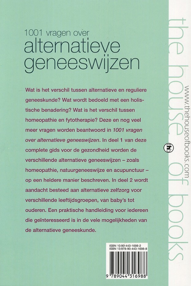 1001 vragen over alternatieve geneeswijzen / Health & body achterkant