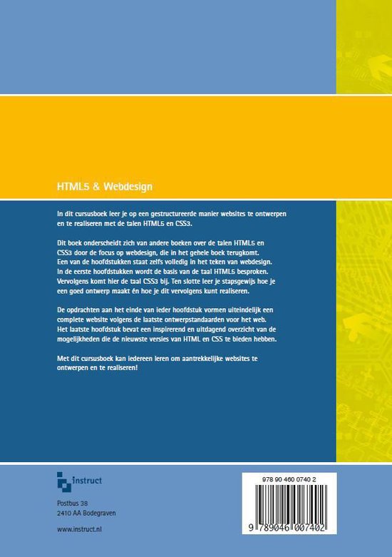 Boek HTML5 & Webdesign / ICT Opleidingen achterkant