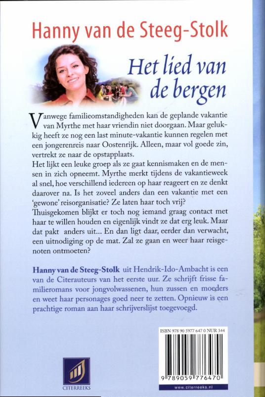 Het lied van de bergen / Citerreeks achterkant