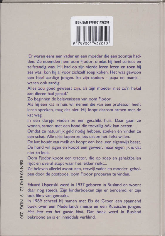 Oom Fjodor, de kleine dierenvriend achterkant