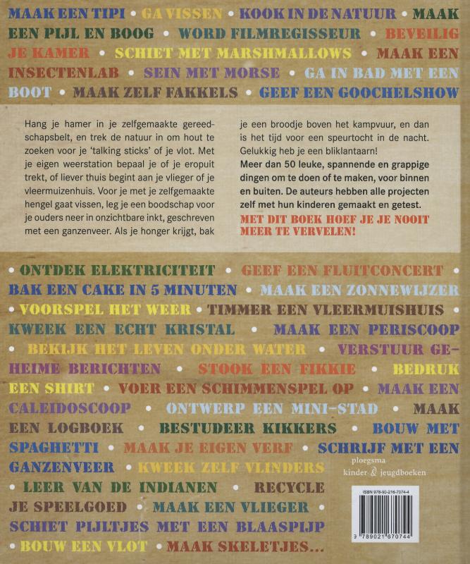 Het stoere zelfmaakboek voor jongens (en meisjes) achterkant