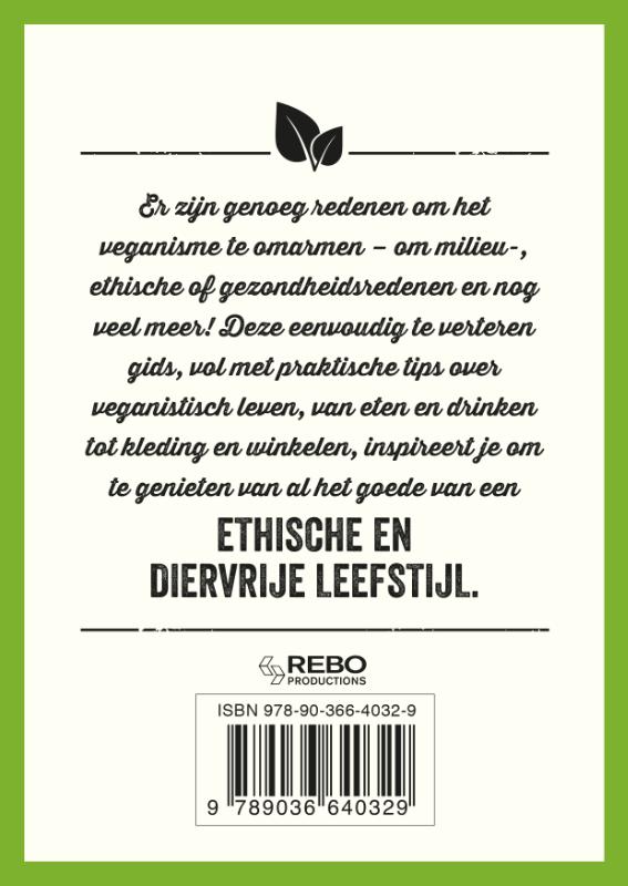 Het kleine zakboek  -   Vegan achterkant