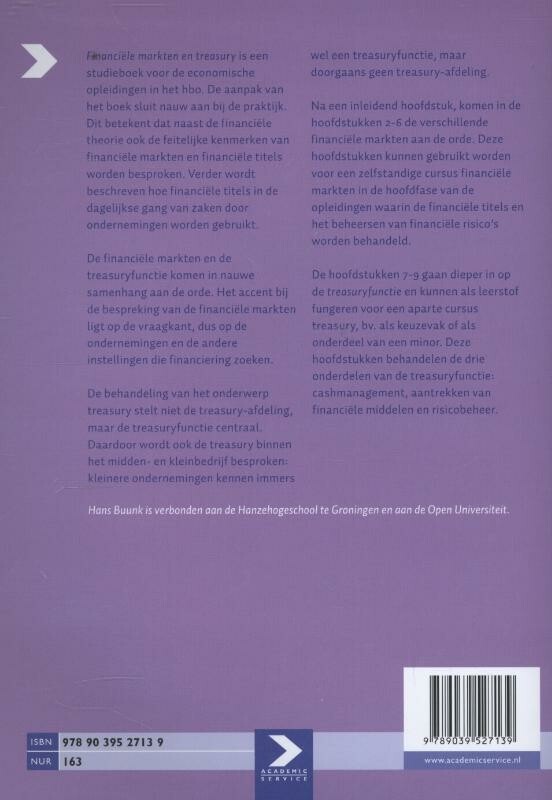 Financiële markten en treasury achterkant