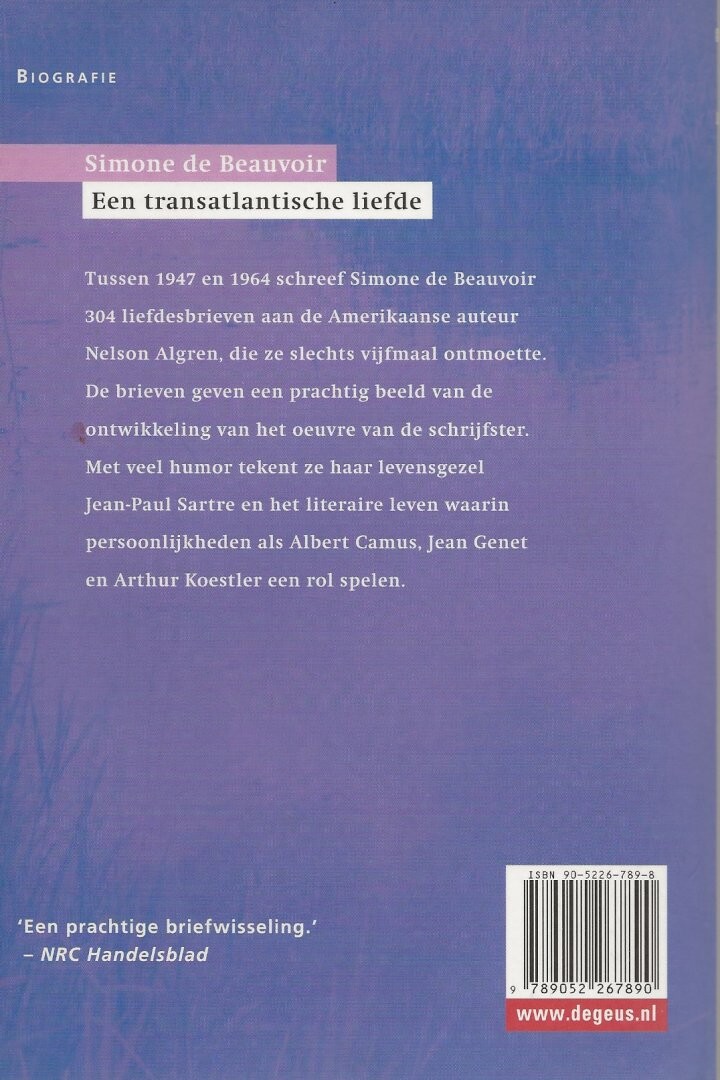 Een transatlantische liefde achterkant