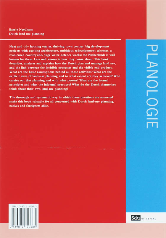 Dutch land-use planning / Planologie achterkant
