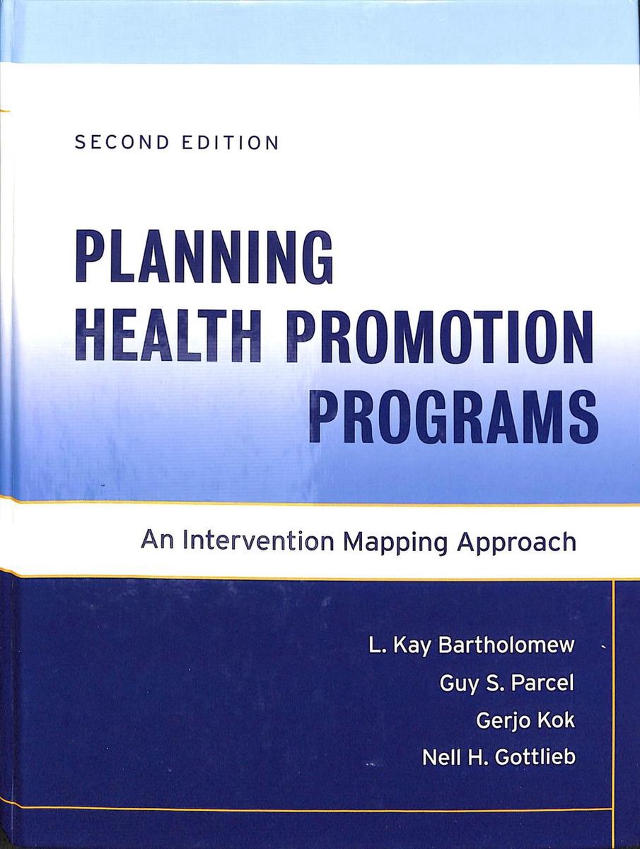 Planning Health Promotion Programs