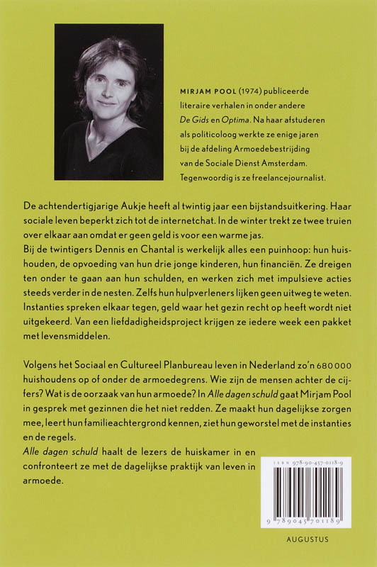Alle dagen schuld Alle dagen schuld achterkant