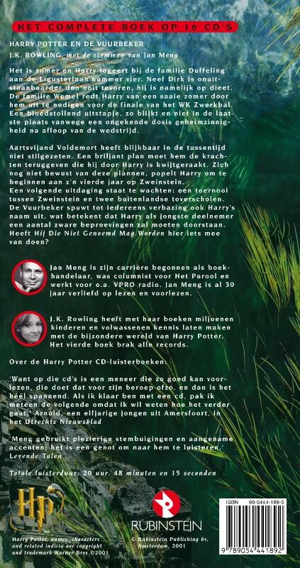 Harry Potter en de vuurbeker / Harry Potter / 4 achterkant