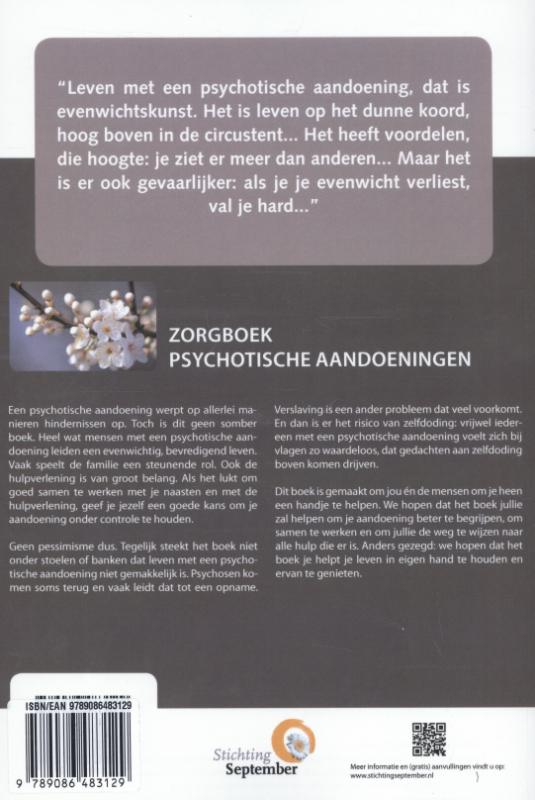 Psychotische aandoeningen (waarondder schizofrenie) / Zorgboek achterkant