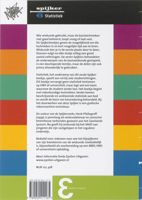 Statistiek / Spijkerreeks / 6 achterkant