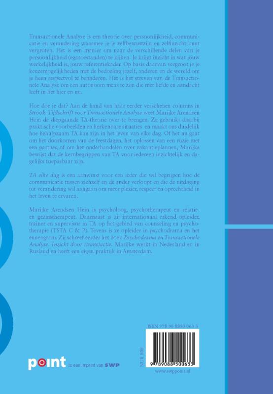 TA elke dag TA elke dag achterkant