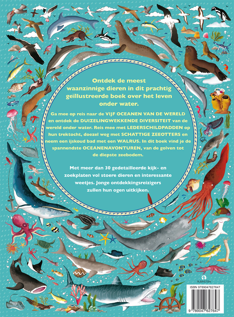 De grote oceanenatlas achterkant