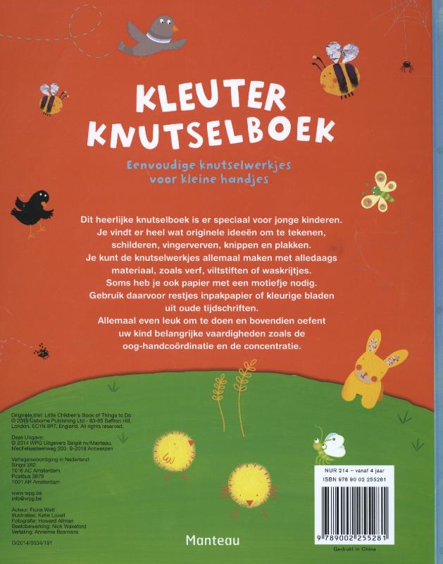 Kleuter knutselboek achterkant