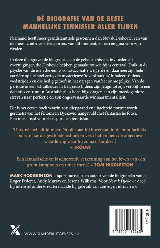Novak Djokovic achterkant