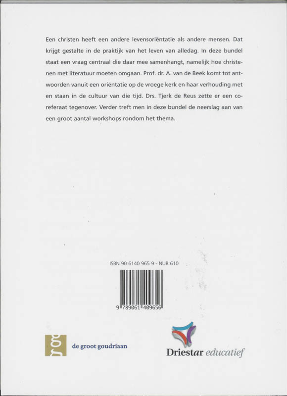 Literatuur & cultuur achterkant