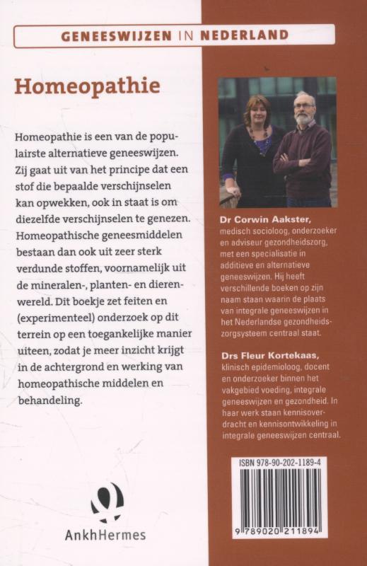 Geneeswijzen in Nederland 6 -   Homeopathie achterkant