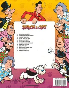 Samson superster / Samson & Gert - Stripverhaal / 12 achterkant