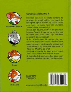 Geheim agent Nul Nul K / Geronimo Stilton-reeks / 35 achterkant
