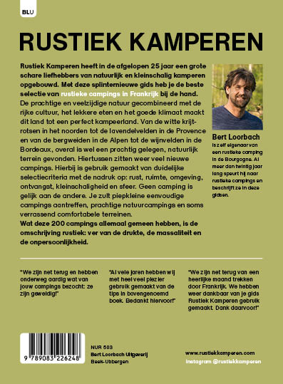 Rustiek Kamperen Frankrijk / Rustiek Kamperen achterkant