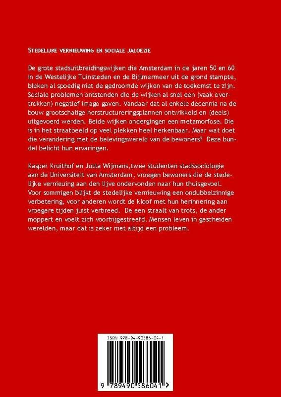 Stedelijke vernieuwing en sociale jaloezie achterkant