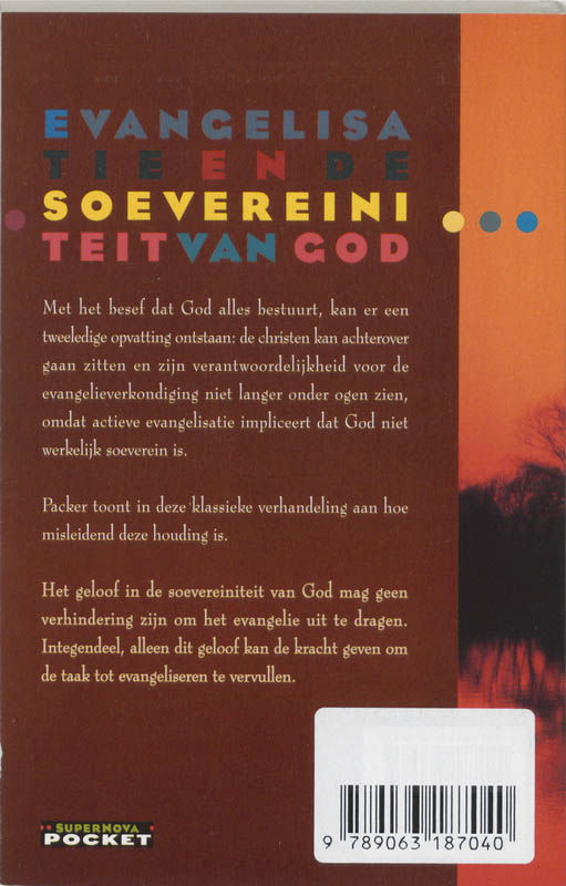 Evangelisatie en de soevereiniteit van God / Supernova-pocket achterkant