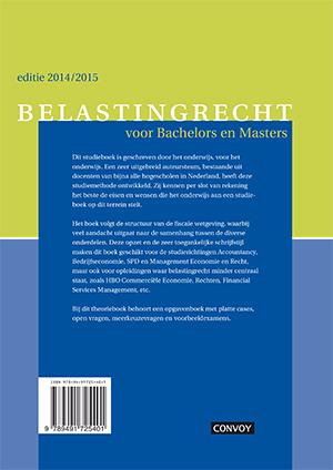 Belastingtingrecht Bachelors 14/15 Theorieboek achterkant