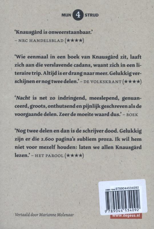 Nacht / Mijn strijd / 4 achterkant